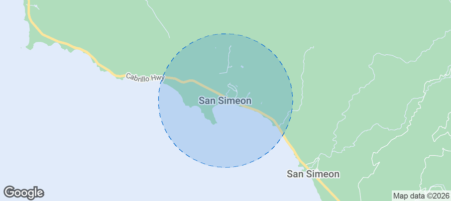 San Simeon Airbnb map